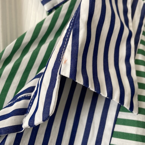 MO&Co Asymmetrical Striped Shirt Dress Size Medium - Picture 6 of 8